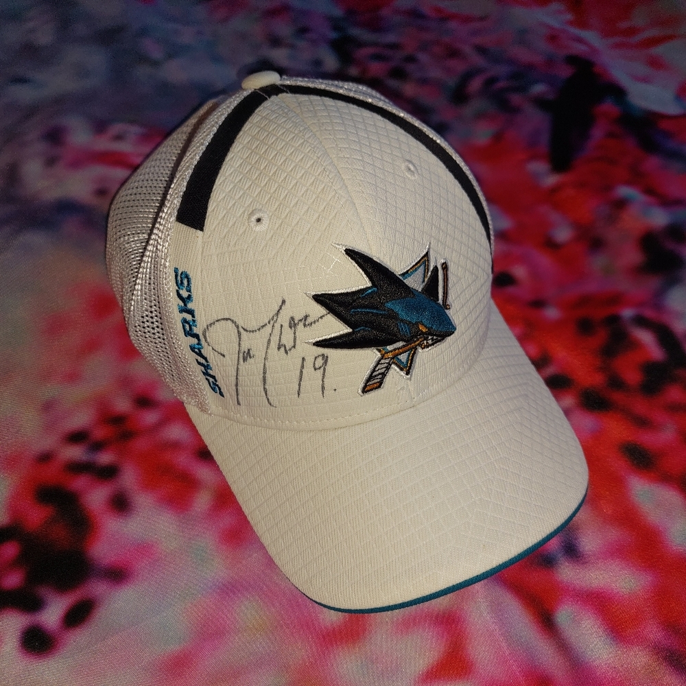 Signed Joe Thornton #19 Sharks Hat